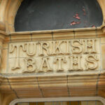 The Miller Arcade in Preston - Turkish Baths Sign
