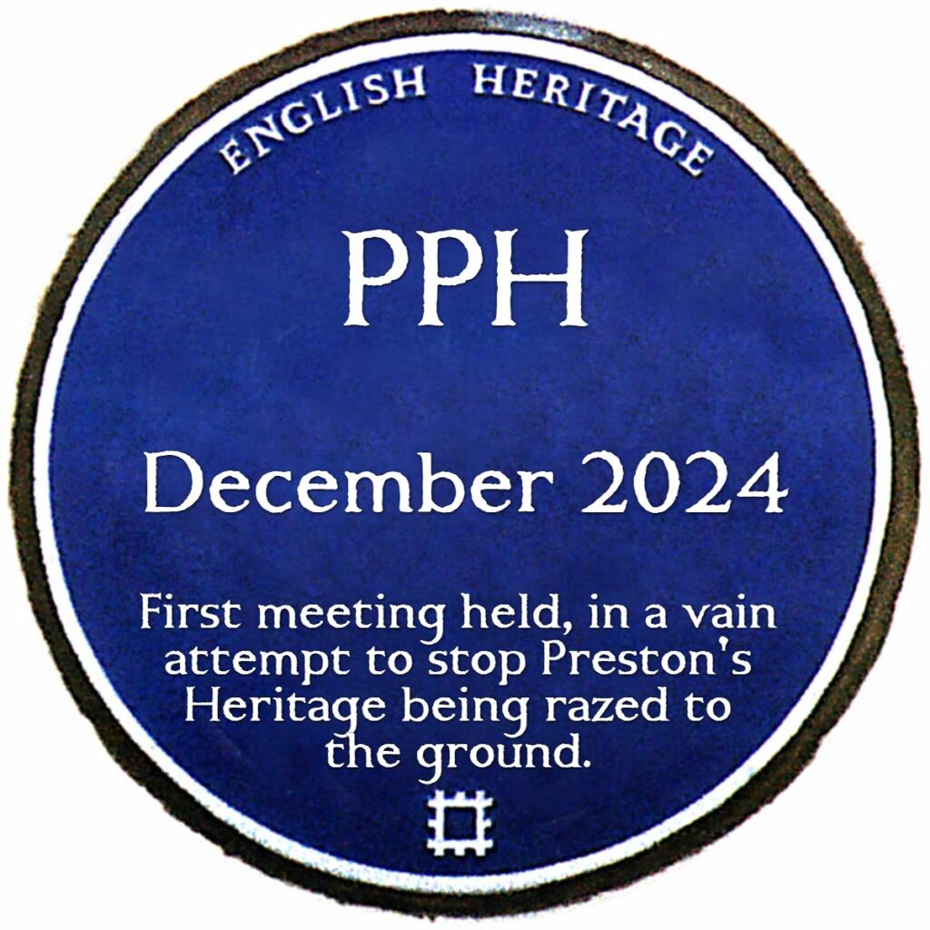 A PPH Blue Plaque designed for the front of the Central Methodist Church